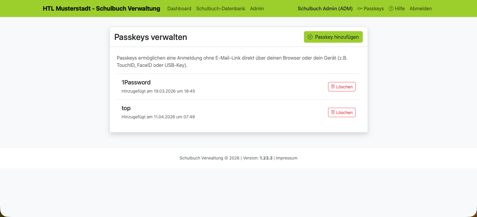 Passkey Management